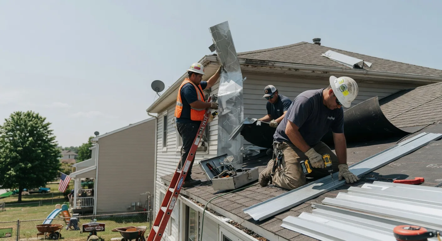 Storm Damage Metal Roof Repair in Paxtonville, PA